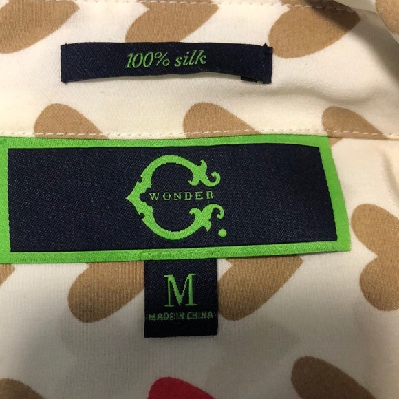 Silk Button Down Blouse size M - Picture 11 of 11